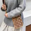 510311 Bolsa Fofa de Bolinhas, Bolsa de Ombro Casual Versátil, Bolsa Transversal Leve para Estudantes, Bolsa para Celular para Sair