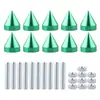 Soporte para matrícula de coche M6, 10 piezas, Tornillos puntiagudos para soporte de matrícula de aleación de aluminio, Tornillos de fijación para marco de matrícula de coche