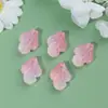 Acessórios de Pétalas de Vidro Estéreo Coloridos Perfurados para Pulseira Pingente DIY Grampo de Cabelo Antigo Materiais de Produção para Headwear Atacado