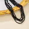 Collar de Capas Vintage con Perlas Estilo Chino Nuevo Transfronterizo, Cadena para Clavícula de Personalidad de Lujo Ligero de Gama Alta, Accesorio Versátil de Moda para Mujer