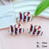 Lindo nuevo accesorio para el cabello de Pascua y Invierno, cabeza de gato KT a cuadros de acrílico, material de parche para horquilla DIY, venta al por mayor