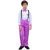 Traje de Actuación de Coro Infantil de Año Nuevo Traje de Pantalones con Tirantes de Lentejuelas para Niño Chaleco Traje Traje de Actuación de Recitación Infantil