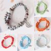 Pulsera de Cuentas de Cerámica Jingdezhen Anillo Doble de Cuentas Hecho a Mano Fabricante de Pulseras de Cuentas de Cerámica Suministro para Puesto Callejero
