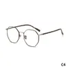 Gafas Muku Clásicas Ligeras Retro Monturas de Gafas Poligonales con Diseño Distintivo Ultraligero y Cómodo para Miopía
