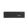 Teclado Cableado Newman Bk101C Diseño Ergonómico, Teclas Delgadas, Puerto USB Externo, Modelo Plug-And-Play