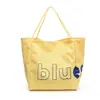 Bolsa de Ombro com Design de Letras Estilo Coreano, Nova Bolsa Tote de Lona Casual de Grande Capacidade, Bolsa de Compras Estilo Relaxado para Mulheres
