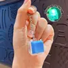 Llavero colgante de Tetris de nueve teclas de moda en colores macaron, accesorio de juguete de botón para aliviar el estrés, venta al por mayor