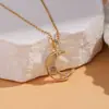 Colar Requintado de Aço Titânio de Celebridade da Internet para Mulheres com Zircônia Micro-Cravada, Luxo Acessível Elegante, Joia Corrente Clavicular Estilo Ins Fashion que Não Desbota