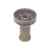 Fabricantes Transfronteiriços Fornecem Acessórios para Narguilé Árabe Pote de Fumaça de Cerâmica Gravada Fornilho de Narguilé Cabeça de Cerâmica Soprar