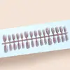 Textura de Alta Calidad Ojo de Gato Jade Transparente, Estilo Femenino, Estilo Hermana Mayor, Manicura Corta Blanca 30-t Manicura Portátil