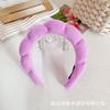 Amazon Cross-border Explosions Round Headband High Cranial Top Esponja Headband Mulheres Face Wash Maquiagem Feminino Acessórios de Cabelo Headwear