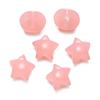 Cuentas perforadas de dos colores con forma de estrella de cinco puntas en forma de gelatina acrílica, para hacer pulseras, collares y accesorios con cuentas.