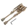 Tripé de metal cor de areia peça borboleta de 6 polegadas tripé dobrável telescópico de metal com adaptador de 6 polegadas - 9 polegadas