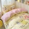 Juego de Tres Piezas para Cama de Dormitorio Estudiantil Algodón Puro Juego de Cama de Cuatro Piezas 2025 Nuevo Funda de Edredón Individual Sábana Ropa de Cama