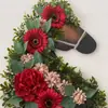 Nova guirlanda de lamparina a óleo tridimensional de Natal transfronteiriça suprimentos de decoração de feriado pendente de porta adereços de cenário para locais
