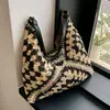 Bolsa de Palha de Alta Capacidade para Mulheres, Nova Moda 2026 Bolsa de Ombro, Bolsa Tote Casual para o Dia a Dia, Tendência Atacado