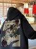 Sudadera con Capucha Estampado de Rosa para Hombre Primavera y Otoño Pesada Marca Trendy Holgada Talla Grande Duffy Guapo Americana Retro