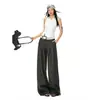 OOTD do 26º Dia!|Pantalas de Terno Casuais Versáteis de Perna Larga Soltas Emagrecedoras com Novo Design da Primavera de 2026 em Tecido de Lã