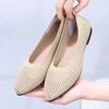 Zapatos de Mujer de Moda, Diseño Clásico, Tejido de Malla Innovador, Diseño de Tacón Bajo, Pies que No Cansan, Malla Transpirable, No Asfixiante, Casual