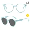 Gafas de Silicona Inteligentes para Niños que Cambian de Color con la Luz Sensible, Doble Propósito para Niños y Niñas, Gafas Protectoras de Alta Definición Anti-Luz Azul