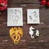Molde de bolo de açúcar giratório Dragon Tengma Molding molde de bolo de açúcar de silicone líquido molde de cozimento molde de chocolate