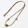 Cordão para Colar DIY Pingente Feito à Mão Cordão de Couro Pingente de Jade Cordão para Pendurar no Pescoço Acessório de Joia de Jade Ajustável para Homens