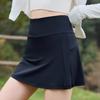 Falda Corta Original de Hilo de Nylon con Protección Solar Alta Elasticidad Seda de Hielo Fresca Transpirable Yoga Versátil Antideslumbrante Falda Deportiva para Mujer
