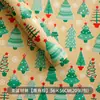 Papel de Presente de Natal Shangjin Papel de Presente Florido Papel de Presente Buquê de Maçã Papel de Presente de Natal DIY