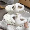 Sapatos Mary Jane redondos estilo coreano com laço, forrados com fleece para aquecer, nova coleção de inverno 2026 feminina, design suave e de bico raso, sapatos de algodão fofos