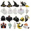100 Colgantes Variados de Halloween de Fantasma, Calabaza, Murciélago y Esqueleto Originales de Esmalte Accesorios de Joyería de Aleación de Esmalte para Bricolaje