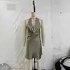 Fabricante Mayorista de Ropa para Mujer Transfronteriza 2026 Aliexpress Vestido de Moda Más Vendido Ajustado de Satín con Cuello Halter Espalda Descubierta