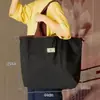 Bolsa de Compras, Color Sólido, Plegable, Portátil, Bolsa para la Compra del Supermercado, Gran Capacidad, Cierre de Cordón, Bolsa de Tela Ecológica