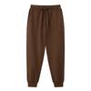 AG260g primavera e outono calças de moletom dos homens drapeados soltos com cordão calças skinny marca de moda Cor Sólida BASIC logotipo impresso