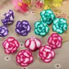25mm vintage feito à mão flor de cerâmica macia acessórios diy roupa sapatos femininos chapéu decoração laço acessórios de cabelo material para colar