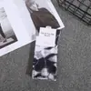 Calcetines de Algodón de Marca de Moda para Pareja Calcetines Altos Moda Urbana Estilo Hip-Hop Calcetines para Hombres y Mujeres Manualidad Tie-Dye Moda Elegante