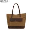Casual óleo de cera lona bolsa feminina ombro mensageiro saco de compras saco de armazenamento saco transbordamento fábrica vendas diretas