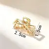 Pinza para el Cabello Estilo Coreano Gama Alta Pequeña Geométrica Aleación Simple Elegante Estrella de Cinco Puntas Parte Posterior de la Cabeza Pinza de Tiburón Moño de Cabello Accesorio para el Cabello