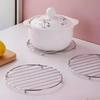 Tapete de Arena de Acero Inoxidable para Cocina Doméstica, Tapete Aislante de Calor para Plato de Mesa de Comedor, Encimera, Tapete Grueso Anti-Escaldaduras Resistente a Altas Temperaturas para Tazón y Plato