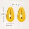 Pendientes de acero inoxidable estilo francés de alta gama pendientes de flor exagerados estilo Joker ins pendientes dorados para mujer venta al por mayor