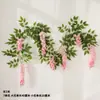 Abelia Artificial Glicina Gigante Rama Larga Flor Falsa de Plástico Flor de Seda Planta Trepadora Colgante para Sala de Estar Decoración para Fotos