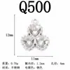Aço Inoxidável Banhado a Ouro 18K Moda de Luxo Pingente Oval em Formato de Coração Gota D'água Acessórios para Joias de Aço Titânio para Pulseira Colar DIY