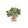 Transfronterizo Caliente AliExpress Caliente Dibujos Animados Creativo Divertido Broche Planta Cactus Combinación Maceta Goteo de Aceite Broche