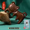 Pente de Sândalo Natural de Cinco Dentes Pente de Dentes Largos Pente Massageador para Cabeça Arranhador para Gatinhos Pente de Saúde Pente para Desobstruir Meridianos Pente de Madeira