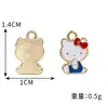 Hello Kitty Colgante Esmaltado de Aleación Charm Colgante para Pulsera DIY Accesorios Colgantes Decorativos para Joyería Bolsos Llaveros