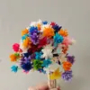 Flor de montanha pequena buquê de flores secas decoração luz luxo high-end diy material real flor air-dried importado espécime material de flor
