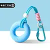 Mosquetão Chaveiro Pingente Fortalecedor de Pegada Descompressão Portátil Anel de Silicone Chaveiro Descompressão Pequeno Presente