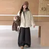 Chaqueta acolchada de invierno para niñas medianas y grandes Ropa de invierno Ropa nueva para niños Niños Niñas Top acolchado de rombos engrosado Ropa de algodón fina casual