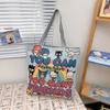 Estilo étnico lona saco grande de lado único jacquard bordado elefante bolsa bolsa de ombro versátil animal padrão bolsa das mulheres
