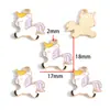 Colgante de aleación de poni unicornio con goteo de aceite de venta caliente transfronterizo Colgante para collar hecho a mano DIY Llavero Accesorios de joyería
