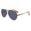 Gafas de Montura Grande de Alto Estilo Europeo y Americano Gafas de Sol Polarizadas Tipo Aviador Ovaladas para Hombre Protección Solar para Conducir Gafas de Sol Versátiles